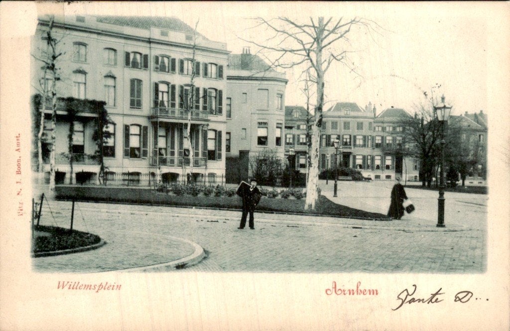 Arnhem - Willemsplein - Gezicht, Ophalen of Verzenden, Voor 1920, Gelopen, Gelderland