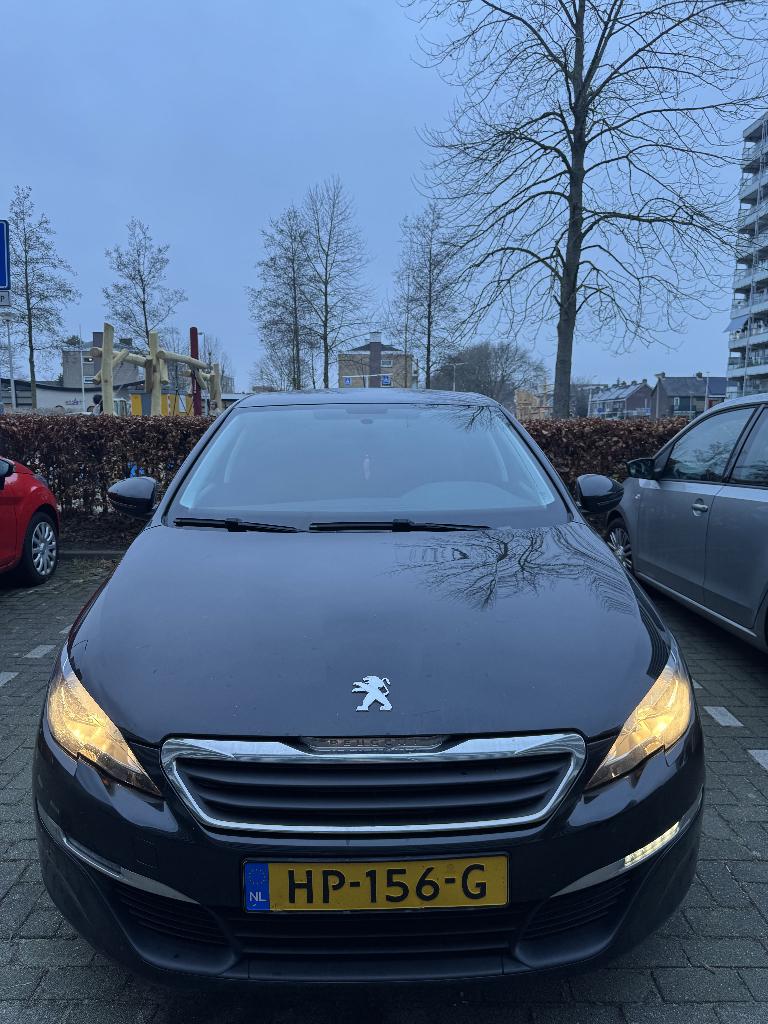 Peugeot 308 1.6E-HDI 88/120 5-D 2015 Zwart, Auto's, Voorwielaandrijving, 1160 kg, Stof, USB