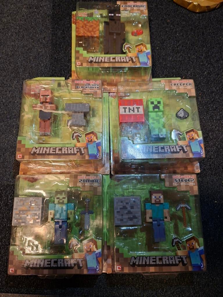 Minecraft Overworld series 1 2014 actie figuren zie ad, Ophalen, Zo goed als nieuw