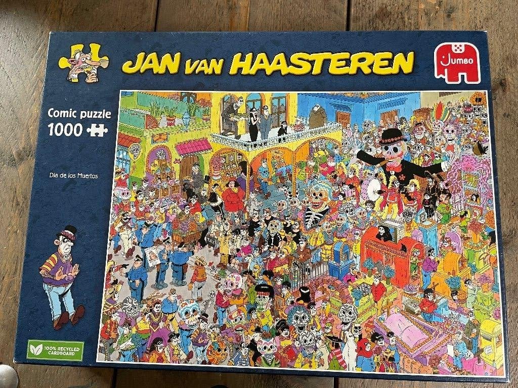 Jan van Haasteren Dia de los Muertos, Ophalen, 500 t/m 1500 stukjes, Gebruikt, Legpuzzel