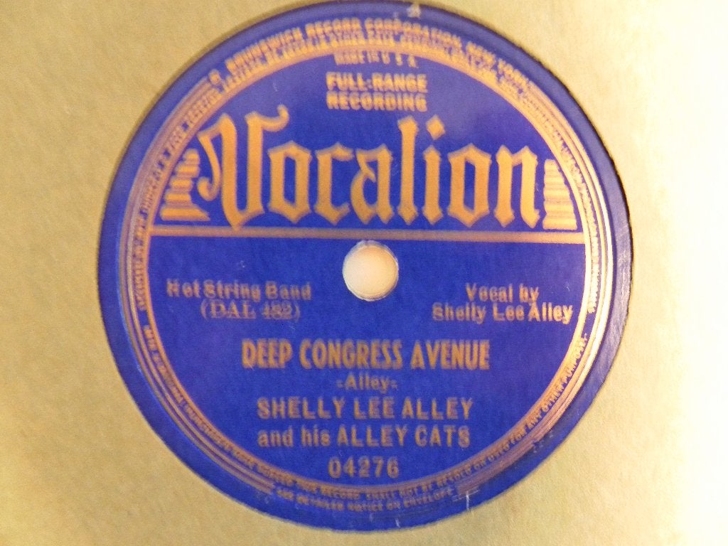 78 Toerenplaat Shelly Lee Alley And His Alley Cats, Gebruikt, 10 inch, Ophalen of Verzenden, Overige typen