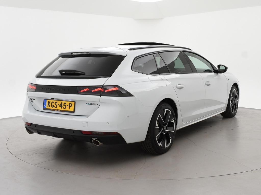 Peugeot 508 SW 1.6 HYbrid 225 PK GT + PANORAMA | MASSAGE | N, Auto's, Euro 6, 4 cilinders, Wit, Hybride Elektrisch/Benzine