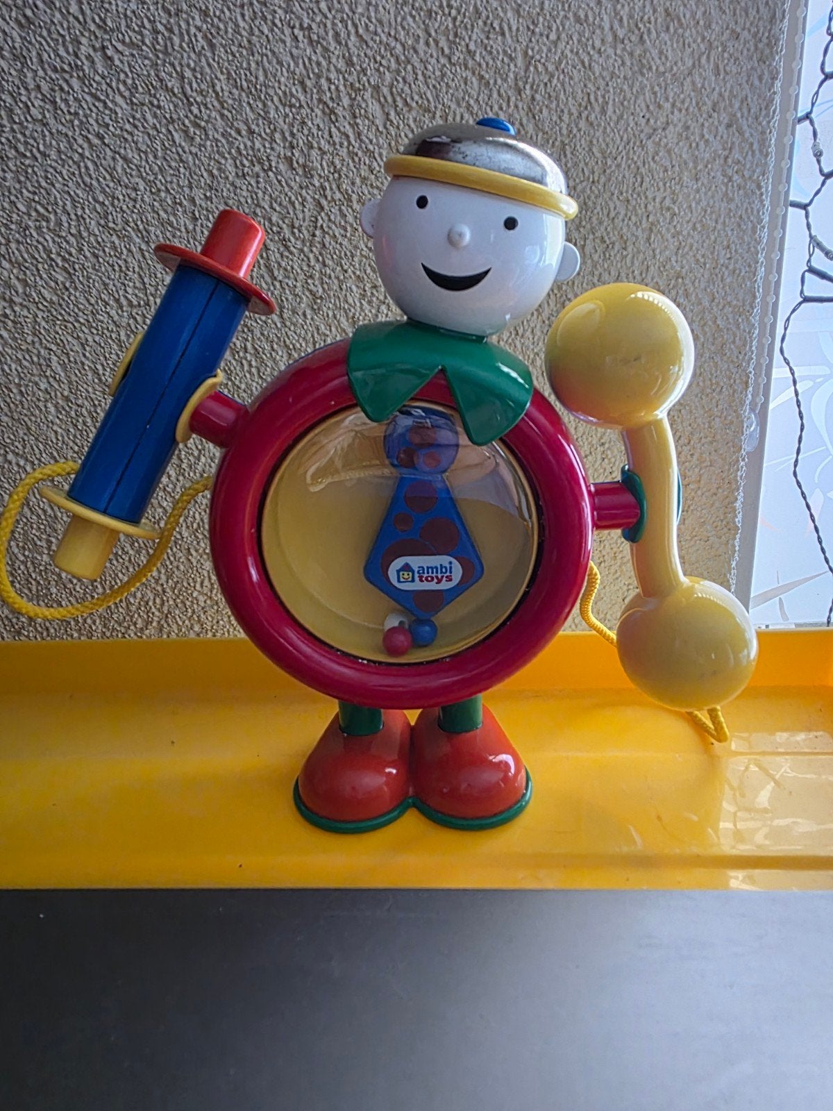 Vintage Ambi Toys Speelgoed Robot Rammelaar Telefoon, Kinderen en Baby's, Speelgoed | Overig, Gebruikt, Jongen of Meisje, Ophalen of Verzenden