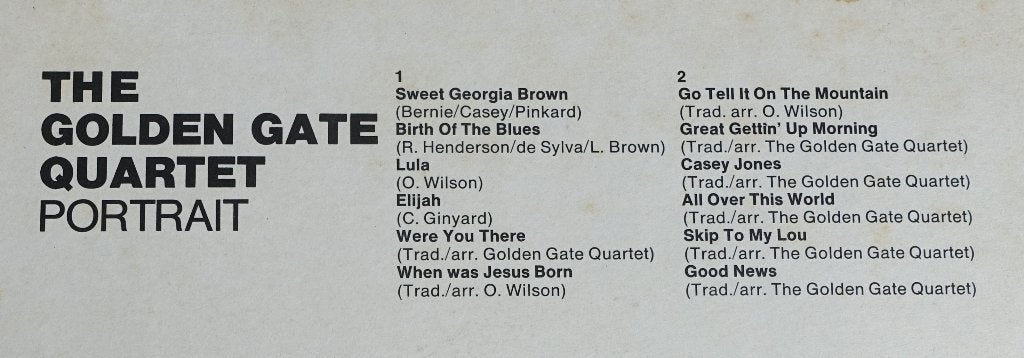 The Golden Gate Quartet - Portrait LP (EMI), LP, Zo goed als nieuw, 12 inch, Fotohoes