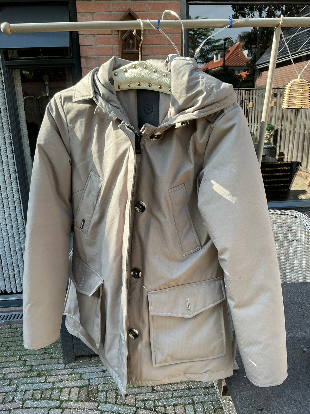 Air force parka dames winterjas maat m., Ophalen of Verzenden, Zo goed als nieuw, Zwart