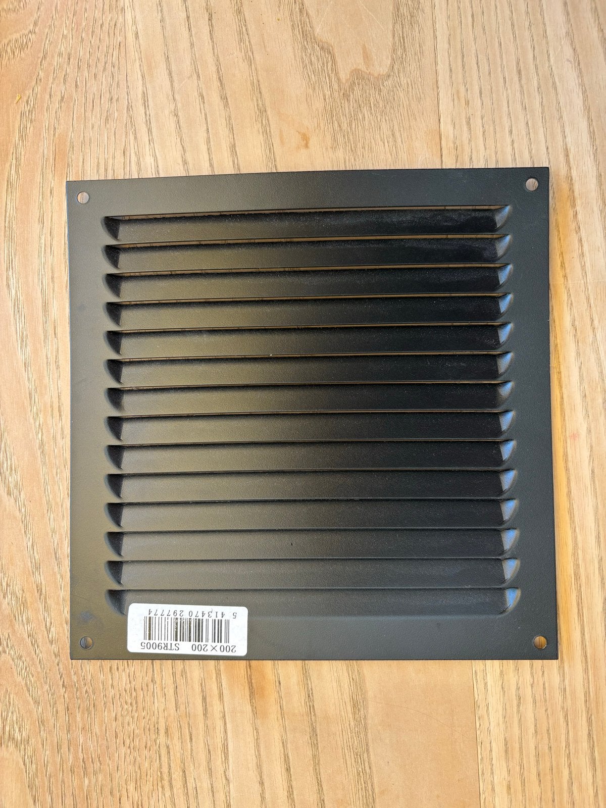 Renson Ventilatierooster Zwart 200x200, Ophalen of Verzenden, Nieuw, Ventilator