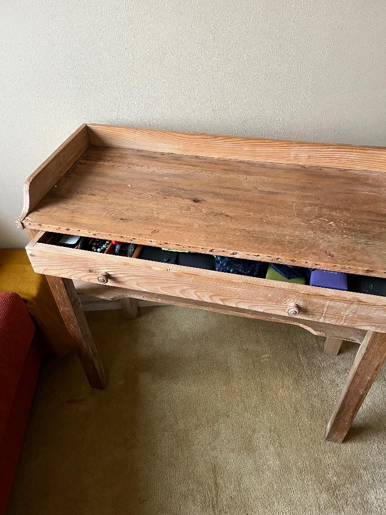 Toilettafel, Huis en Inrichting, Tafels | Kaptafels, Ophalen, Gebruikt, 50 tot 100 cm, Frans landelijk