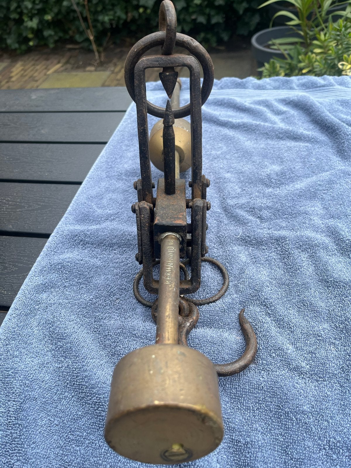 Antieke unster (weeghaak) - Decoratief weeginstrument, Antiek en Kunst, Ophalen