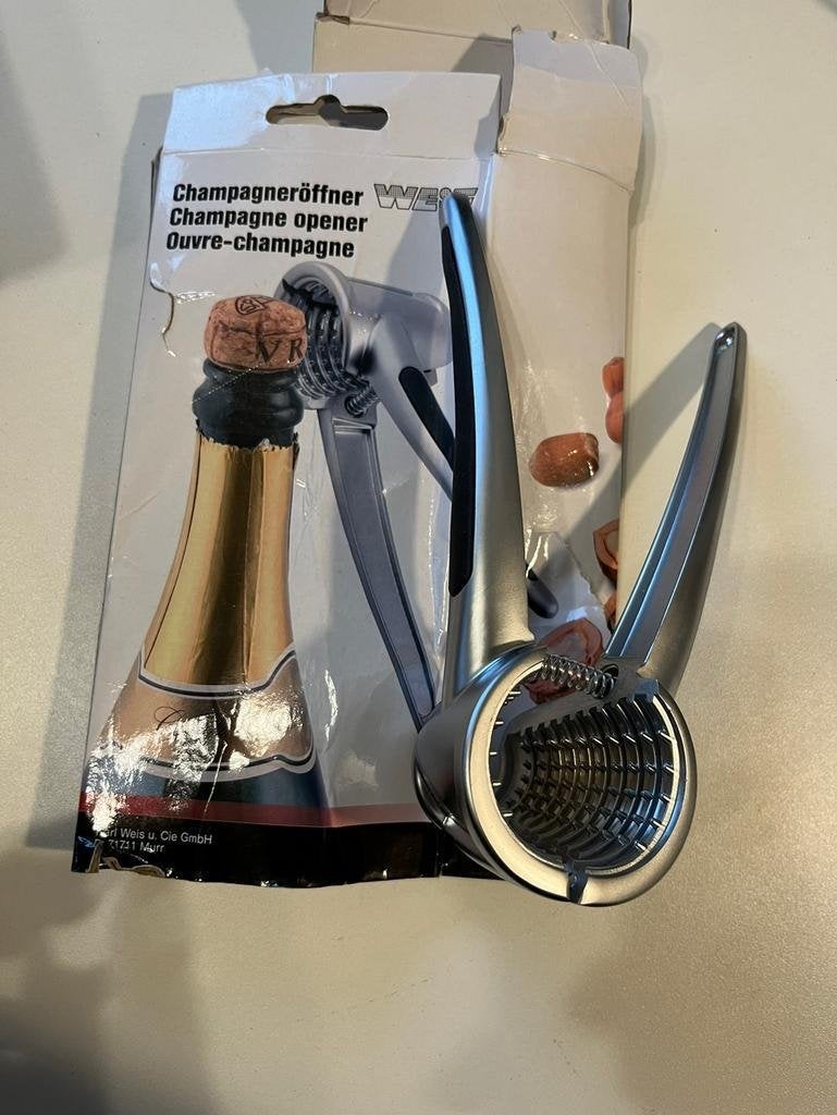 Notenkraker / champagne opener 18,5 cm - Weis nieuw, Ophalen of Verzenden, Nieuw