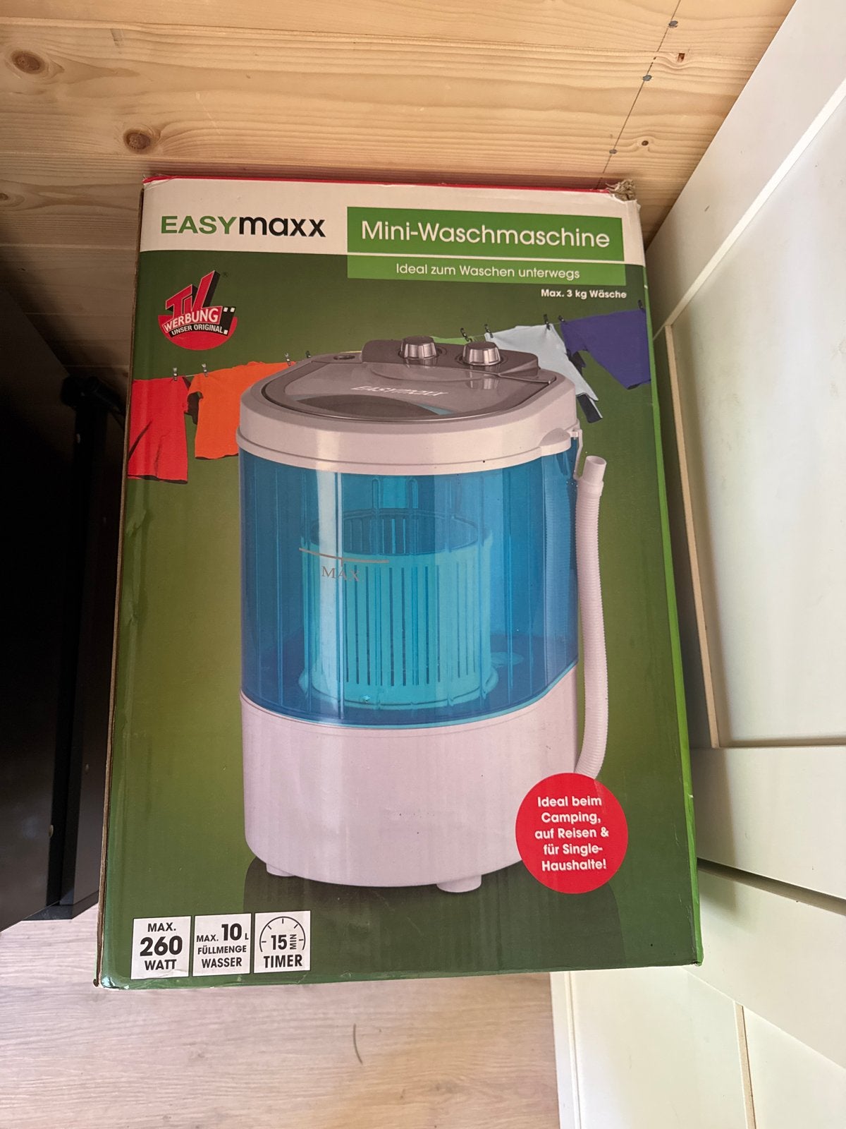 EASYmaxx Mini-Wasmachine - Ideaal voor onderweg!, Witgoed en Apparatuur, Wasmachines, Nieuw, Bovenlader, Minder dan 4 kg, Minder dan 85 cm