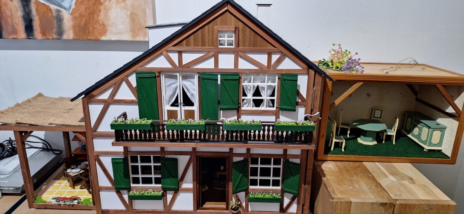 poppenhuis met toebehoren, Ophalen of Verzenden, Nieuw, Poppenhuis
