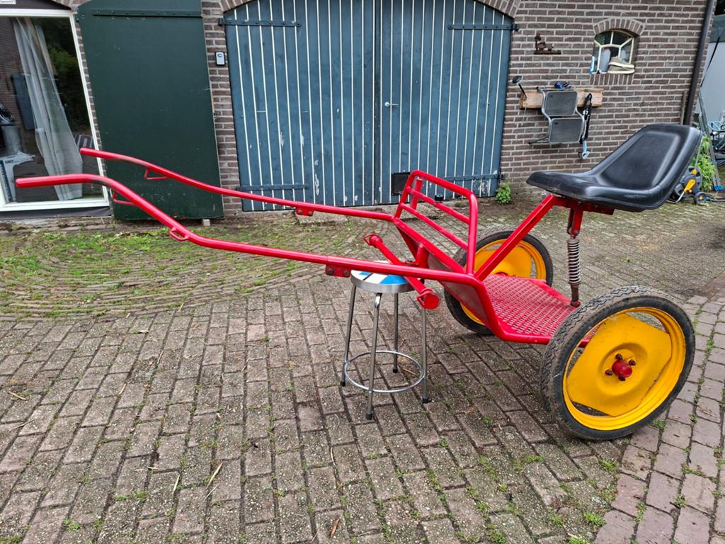 Sulky 21 inch geveerde stoel., Dieren en Toebehoren, Gebruikt, Sulky, Paard of Pony