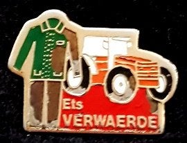 Ets. Verwaerde tractor pin, Verzamelen, Speldjes, Pins en Buttons, Verzenden, Nieuw, Transport, Speldje of Pin