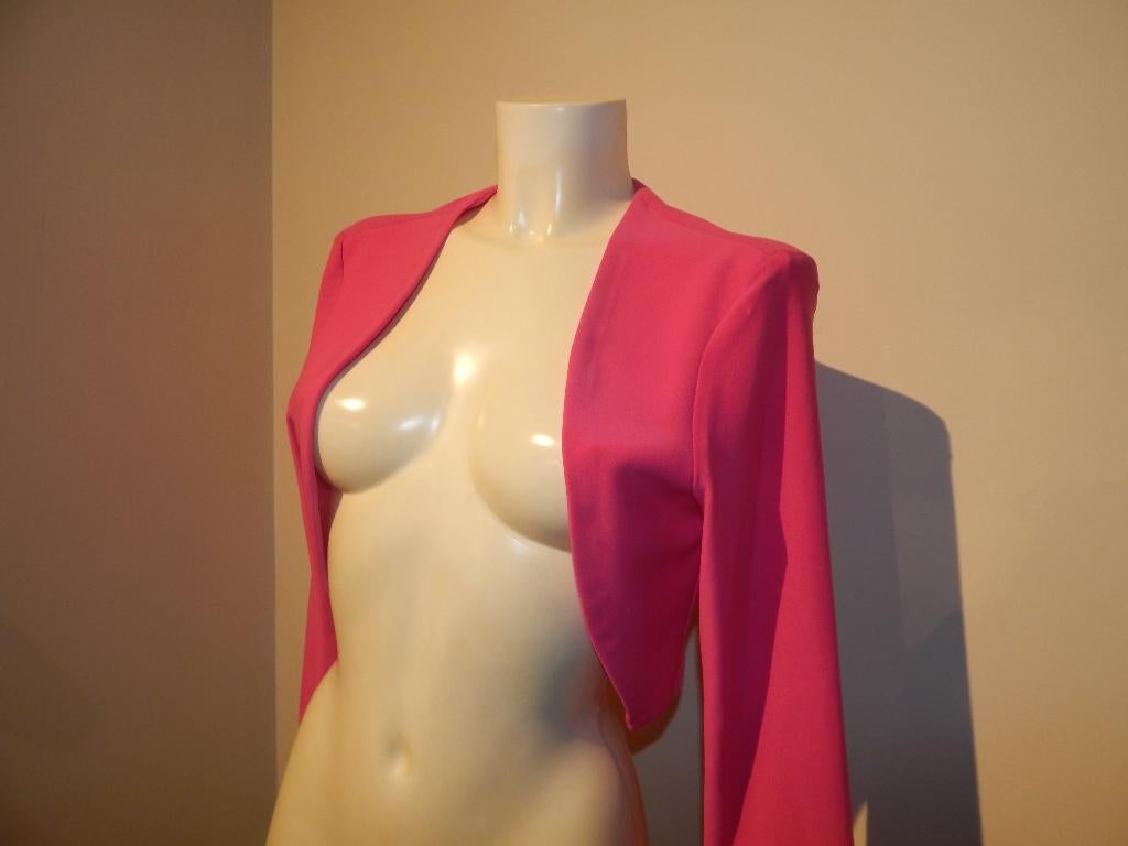 Joseph Ribkoff stretch vest jasje fucia cyclaam roze D40, Kleding | Dames, Maat 38/40 (M), Verzenden, Joseph Ribkoff, Zo goed als nieuw