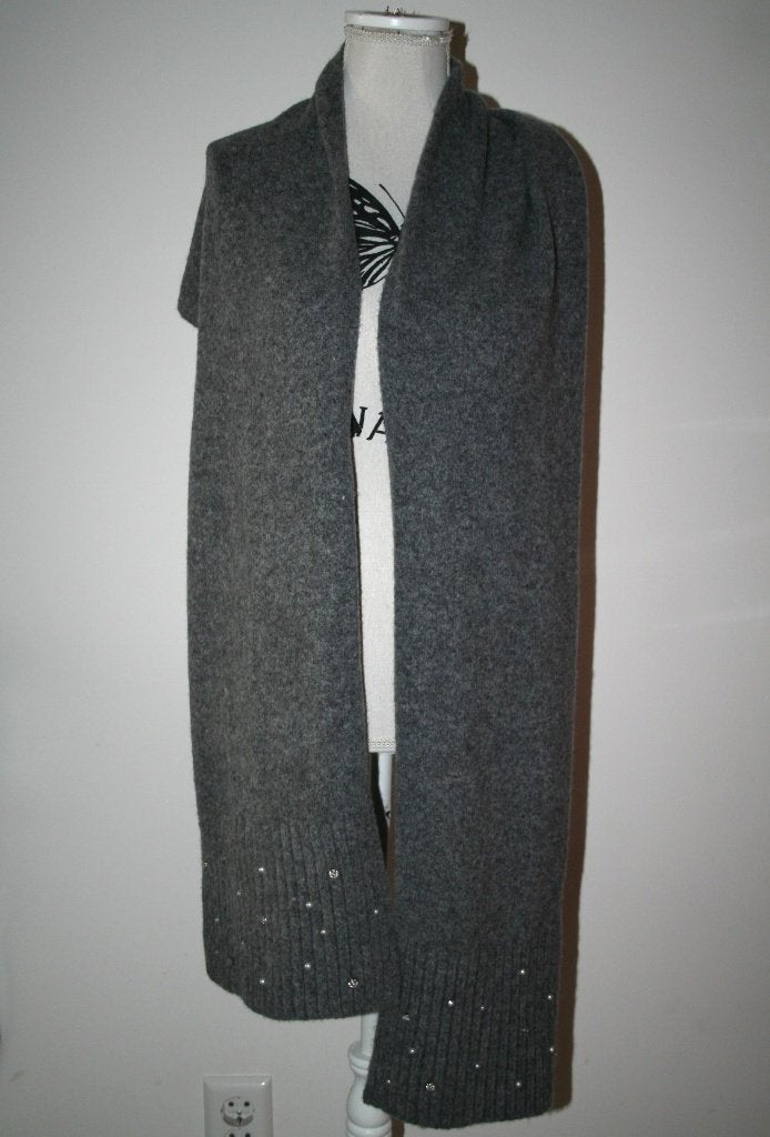 C&A grijs zachte sjaal lengte 195 cm breedte 27 cm, Kleding | Dames, Verzenden, Maat 46/48 (XL) of groter, Nieuw, Sjaal