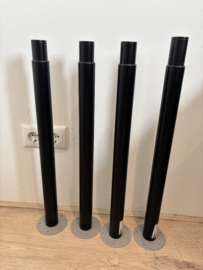 Ikea OLOV 4* height-adjustable legs MÅLVAKT 120*80 table top, Ophalen, Gebruikt, 120 cm, In hoogte verstelbaar