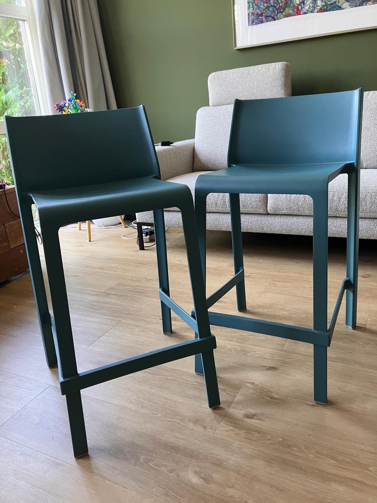 Nardi Trill Barkrukken - Set van 2, Ophalen, Kunststof, Zo goed als nieuw, 90 cm of meer
