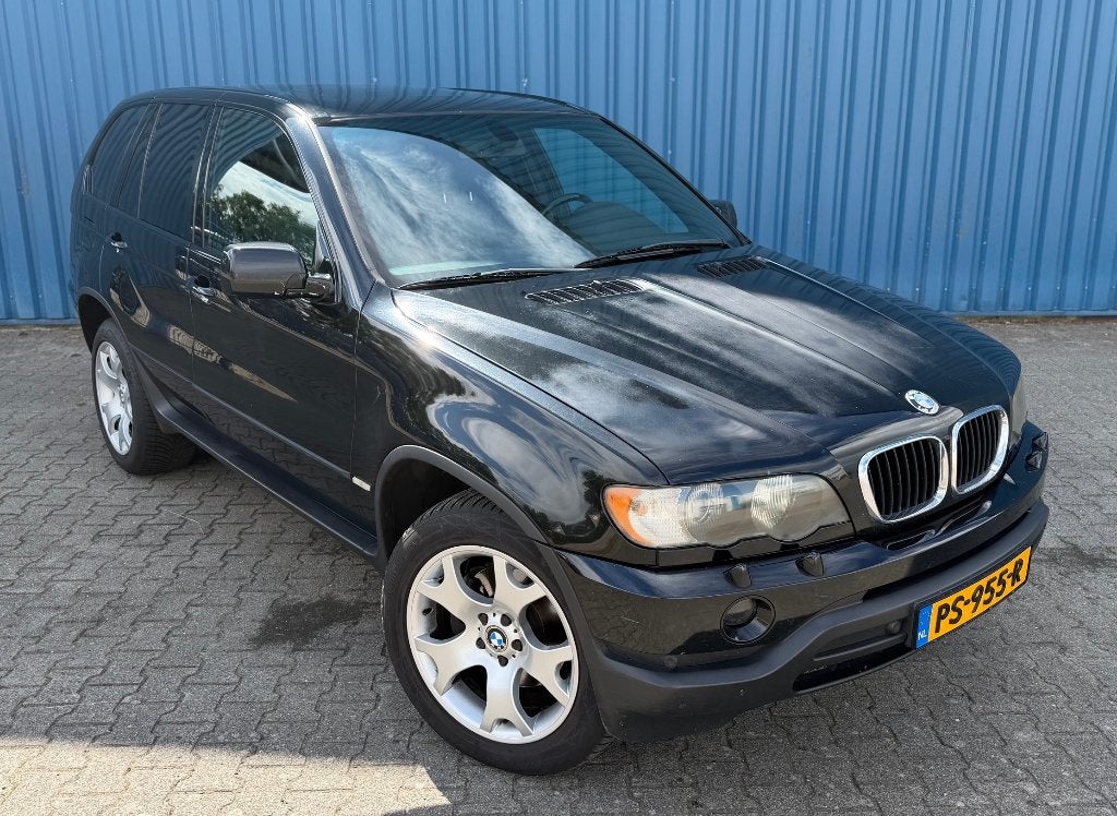 BMW X5 3.0 Diesel Automaat | 2002|Youngtimer|APK 02-11-2026, Auto's, BMW, Xenon verlichting, 255 €/maand, Zwart, Diesel