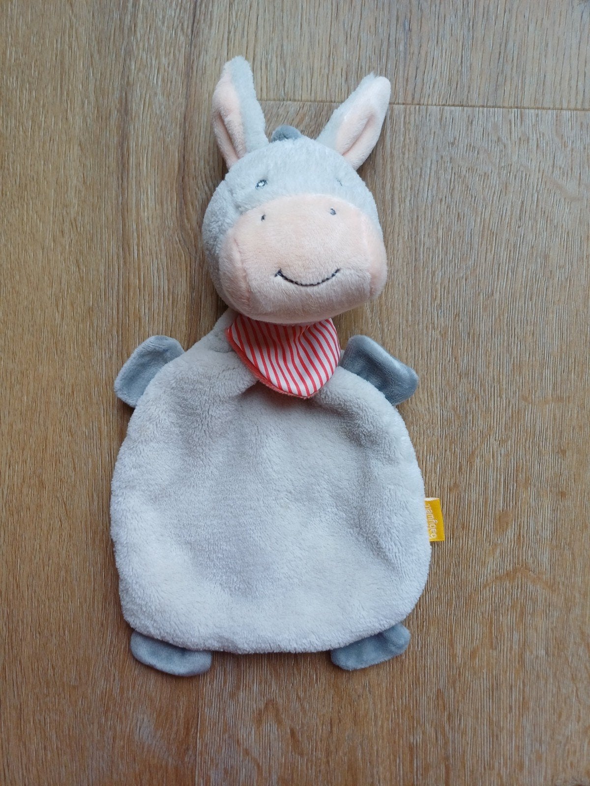 babywelt grijs doekje knuffeldoekje exel paard, Ophalen of Verzenden, Zo goed als nieuw, Paard