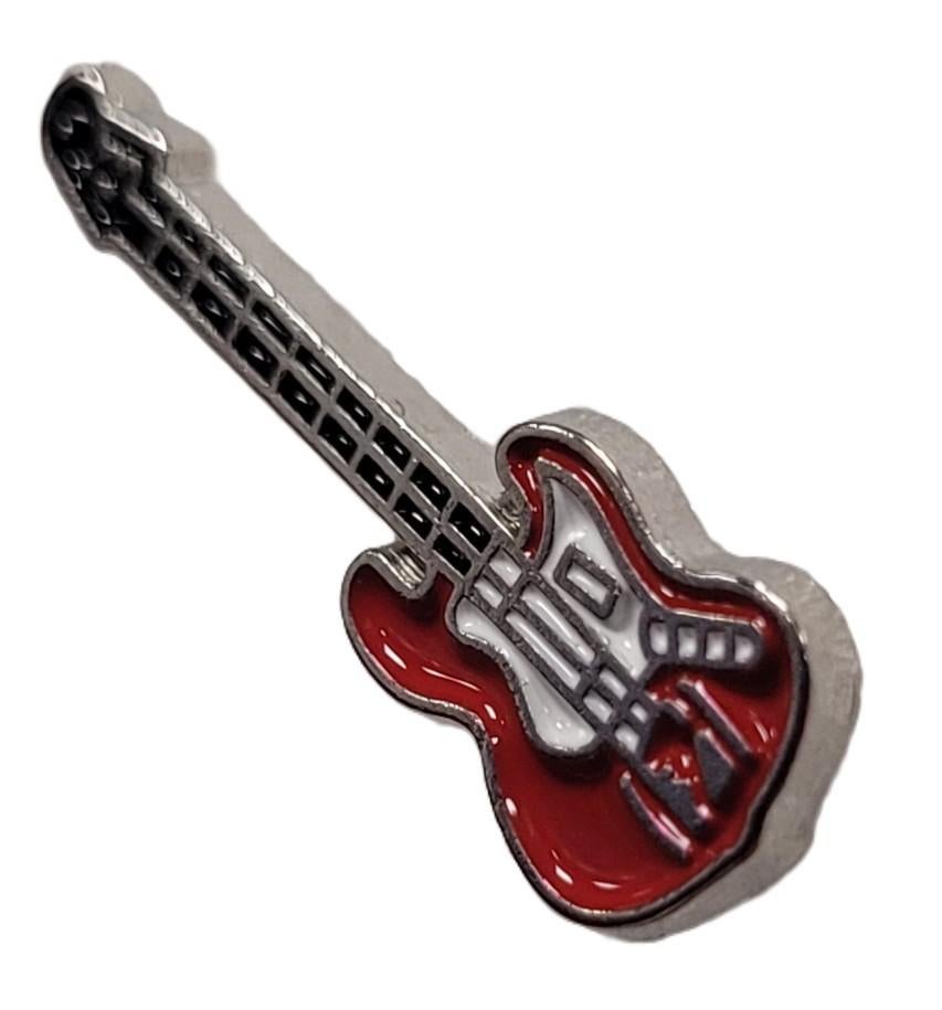 Gitaar rood guitar klein pin van metaal speldje pins, Info@deconoord.nl, Deco Noord, Nieuw, Ophalen of Verzenden