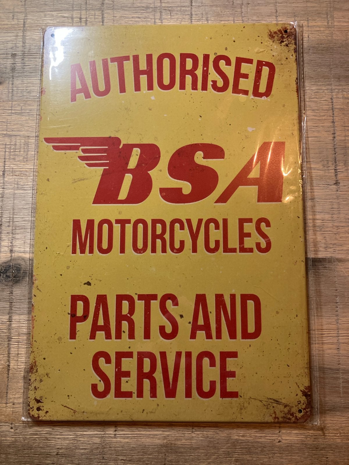 BSA Motorcycles reclamebord - Nieuwstaat, Ophalen of Verzenden, Nieuw, Motoren