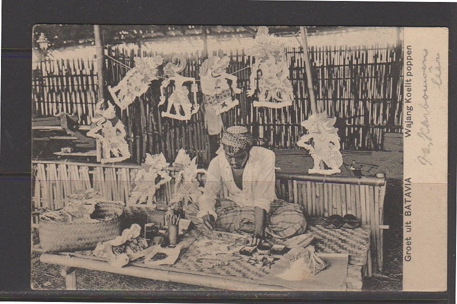 Ned Indië Wajang Kulit dolls   1905 (7-51), Ophalen, Voor 1920, Buiten Europa