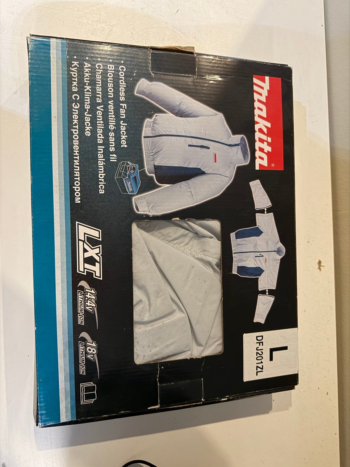 Makita DFJ201ZL Accu Ventilator Jas - Maat L, Ophalen of Verzenden, Nieuw