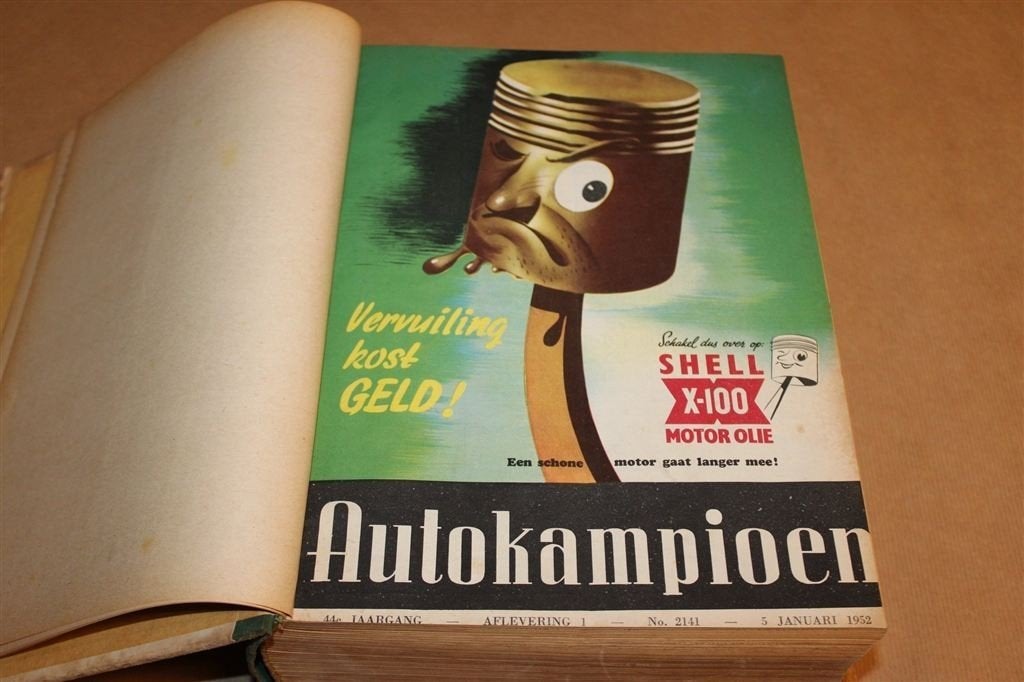 Autokampioen 1952 — Complete Jaargang Originele ANWB Band, Ophalen of Verzenden, Gelezen, Algemeen