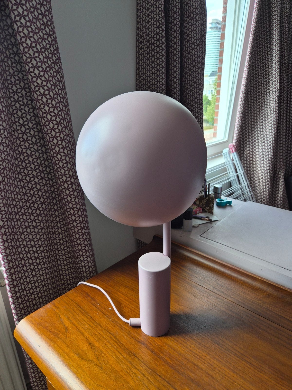 Normann Copenhagen Cap Tafellamp - Roze/Lila, Gebruikt, Met schakelaar, Sfeerlamp, Metaal