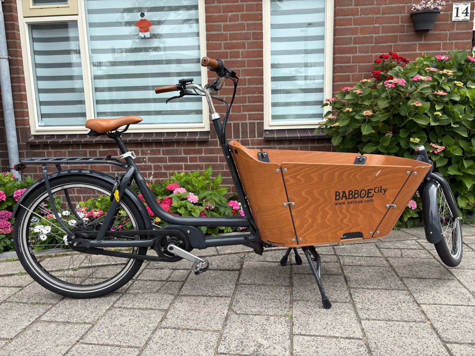Babboe E-City Mountain | Veiligheidsinspectie uitgevoerd, Fietsen en Brommers, Gebruikt, Elektrisch, 2 kinderen, Schijfrem