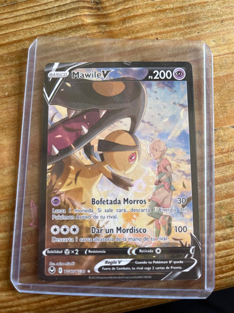 Mawile V Pokémon Kaart - Spaans - Zo goed als nieuw, Ophalen of Verzenden, Zo goed als nieuw, Losse kaart