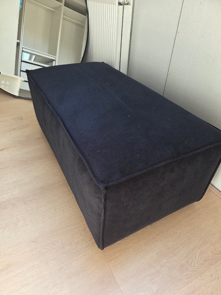 Hocker velvet, Huis en Inrichting, Banken | Voetenbanken en Poefen, Ophalen, Minder dan 50 cm, 75 tot 100 cm, Zo goed als nieuw