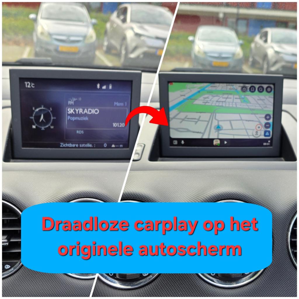 Draadloze carplay op het originele autoscherm, Ophalen