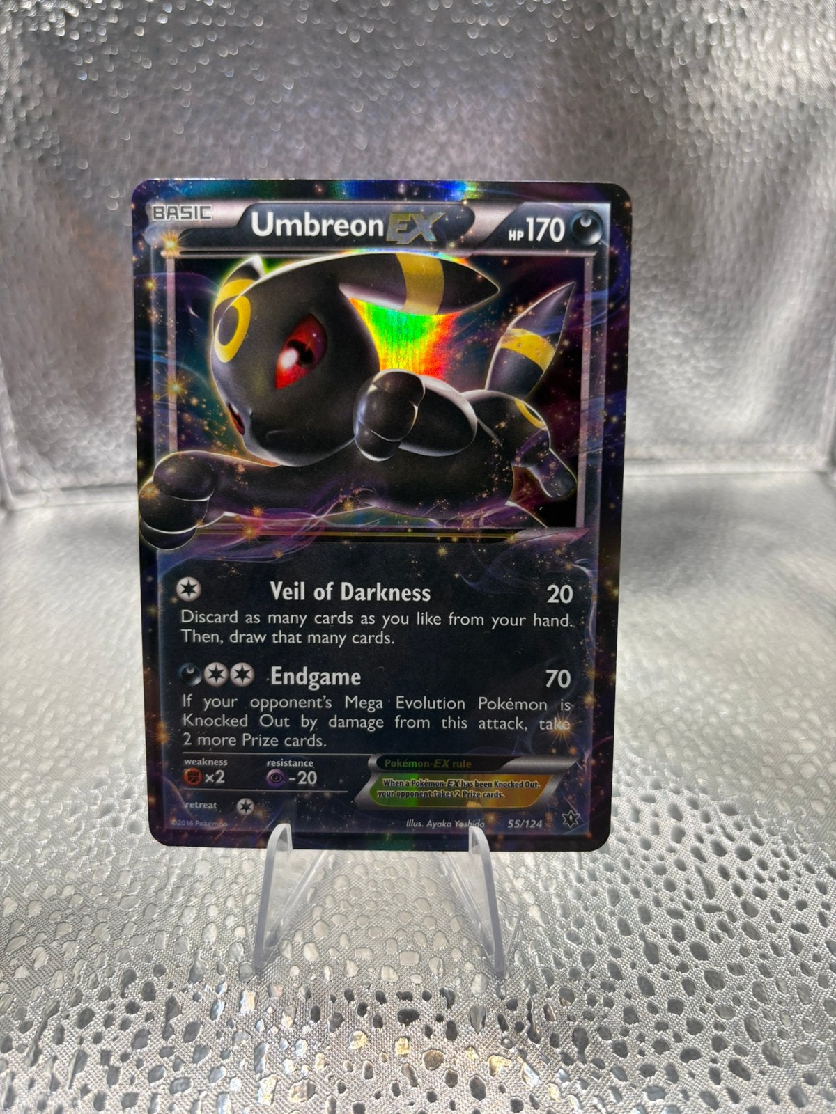 Umbreon EX (FCO 55) Fates Collide - Singles, Ophalen of Verzenden, Zo goed als nieuw, Losse kaart