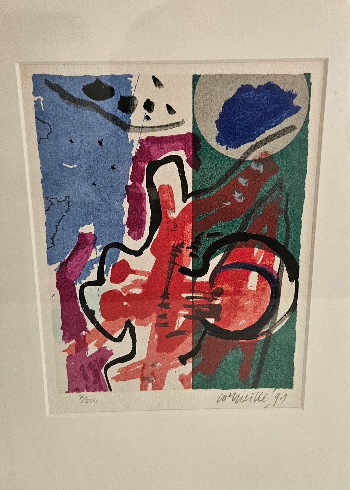 Corneille, litho, mooi ingelijst., Ophalen of Verzenden