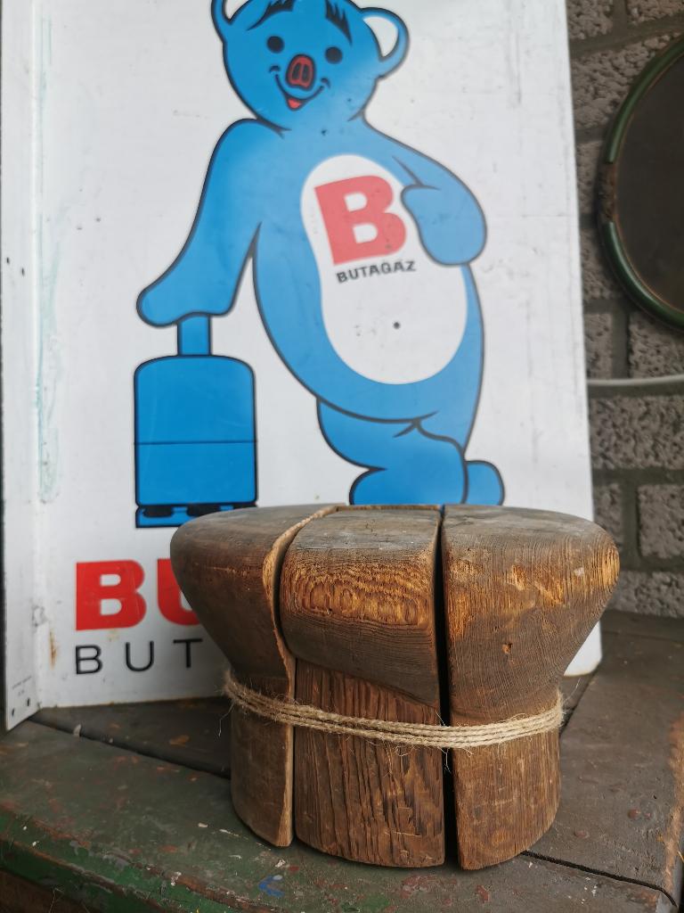 Antieke houten hoedenmal/pettenmal, Ophalen of Verzenden