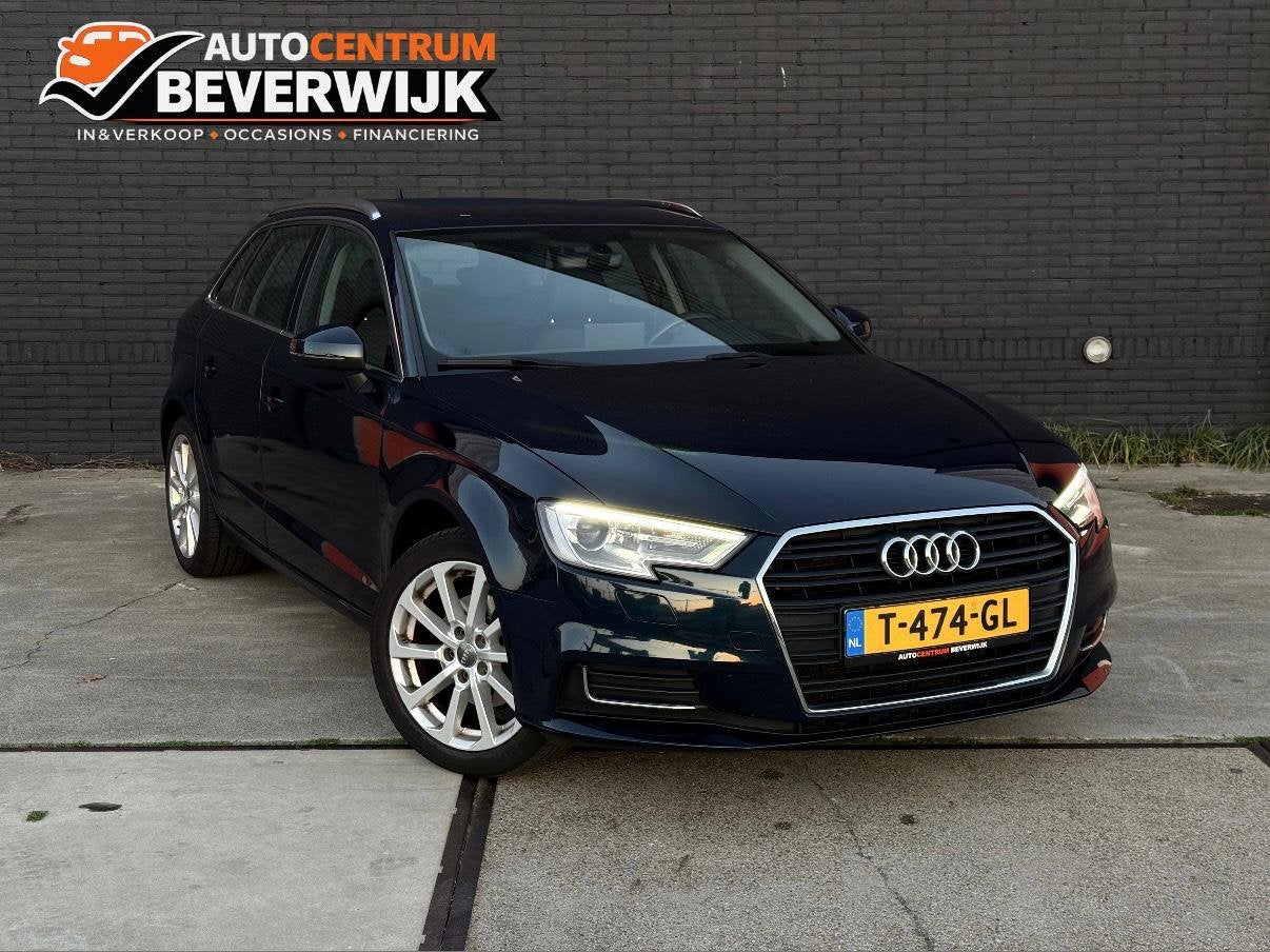 Audi A3 1.0 TFSI Design Pro Line 116pk 2017 Blauw Led Cruise, Auto's, Blauw, Bedrijf, Handgeschakeld, 3 cilinders