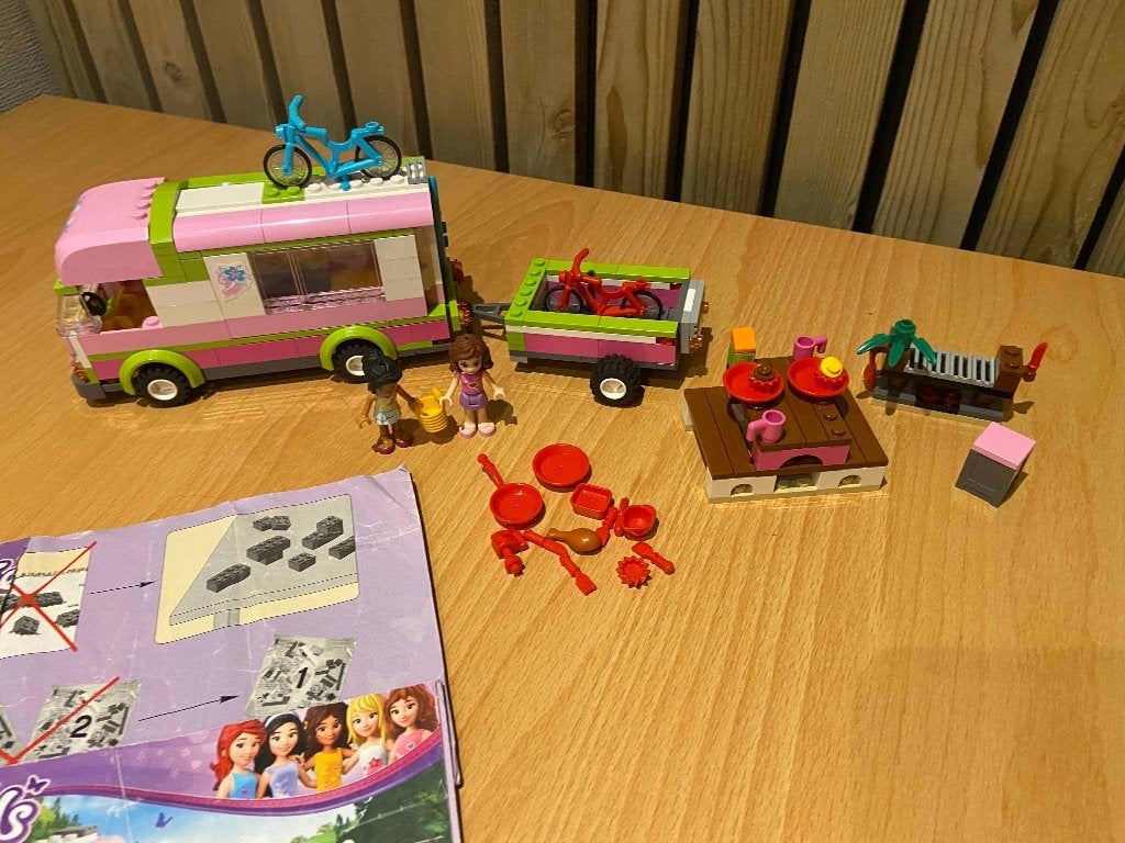 Compleet - Lego Friends - Coole Camper 3184, Gebruikt, Lego, Friends, Ophalen of Verzenden