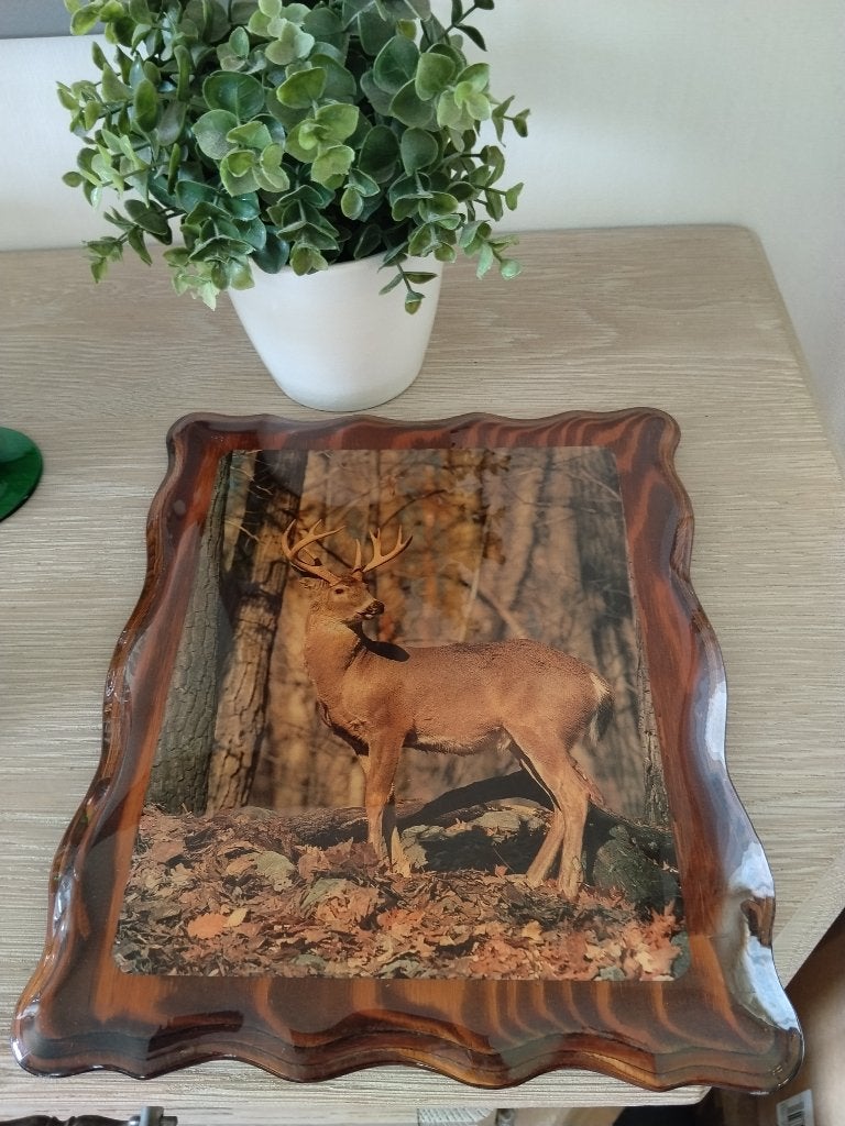 vintage houten wanddecoratie, Huis en Inrichting, Woonaccessoires | Wanddecoraties, Ophalen of Verzenden, Zo goed als nieuw, Hout