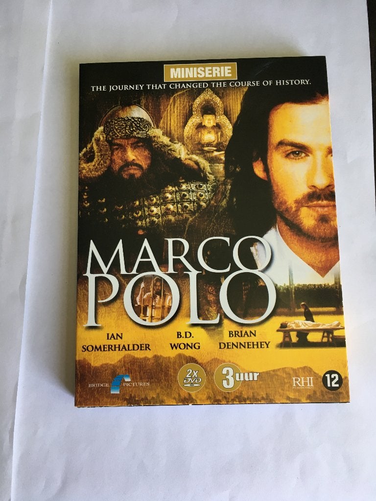 marco polo mini serie dvd (2 dvd's) 3 uur, Alle leeftijden, Ophalen of Verzenden, Zo goed als nieuw, Actie en Avontuur