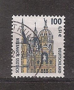 Duitsland Bund, Bezienswaardigheden, Schwerin, 2001., Ophalen of Verzenden, 1990 tot heden, Gestempeld
