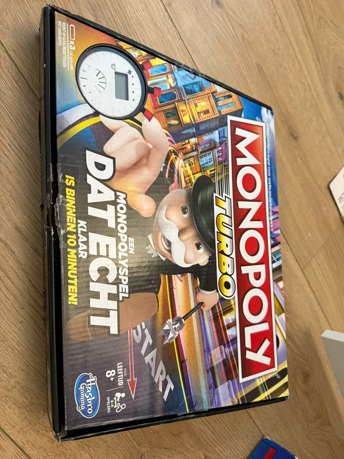 Monopoly turbo zgan, Hobby en Vrije tijd, Gezelschapsspellen | Bordspellen, Ophalen of Verzenden, Zo goed als nieuw