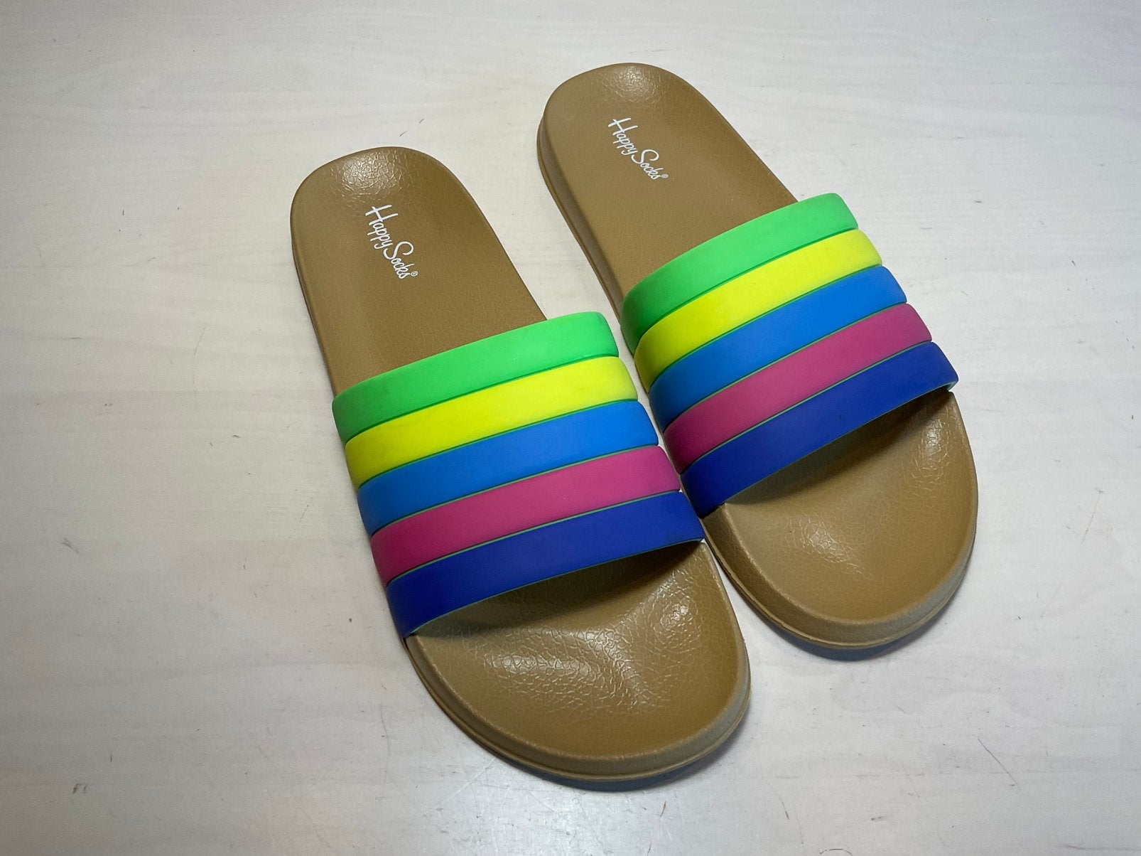 Happy socks slippers badslippers nieuw maat 46, Slippers, Overige kleuren, Ophalen of Verzenden, Zo goed als nieuw