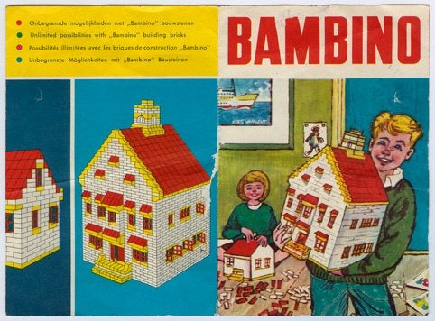 Retro 'lego' BAMBINO voorloper van echte lego, Kinderen en Baby's, Speelgoed | Bouwstenen, Ophalen of Verzenden, Nieuw