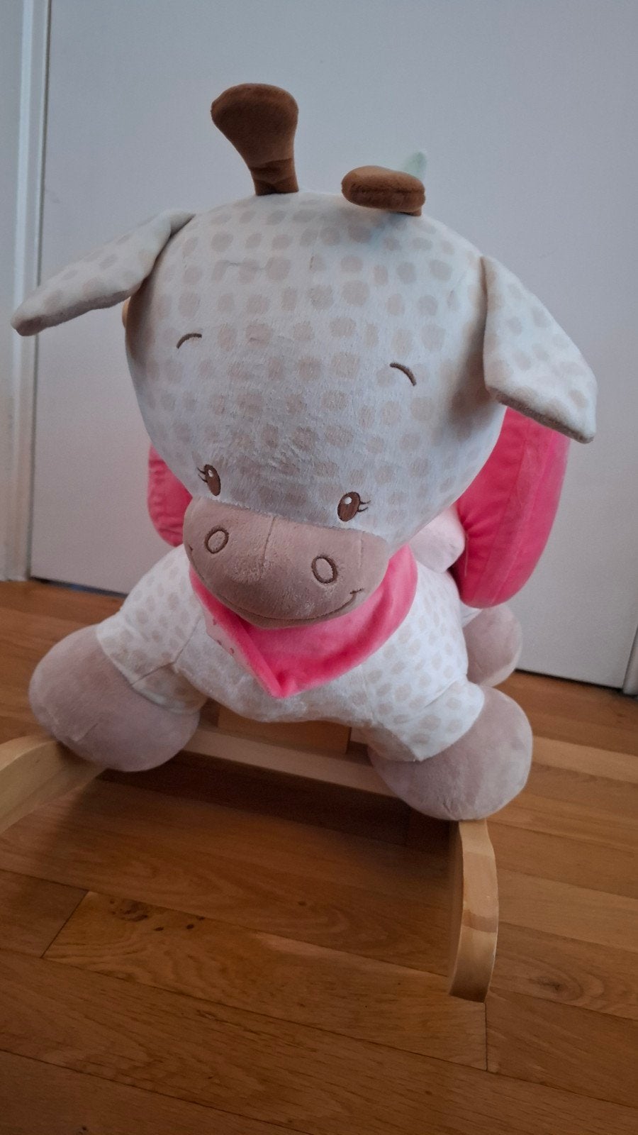 hobbeldier giraffe, Ophalen, Nieuw