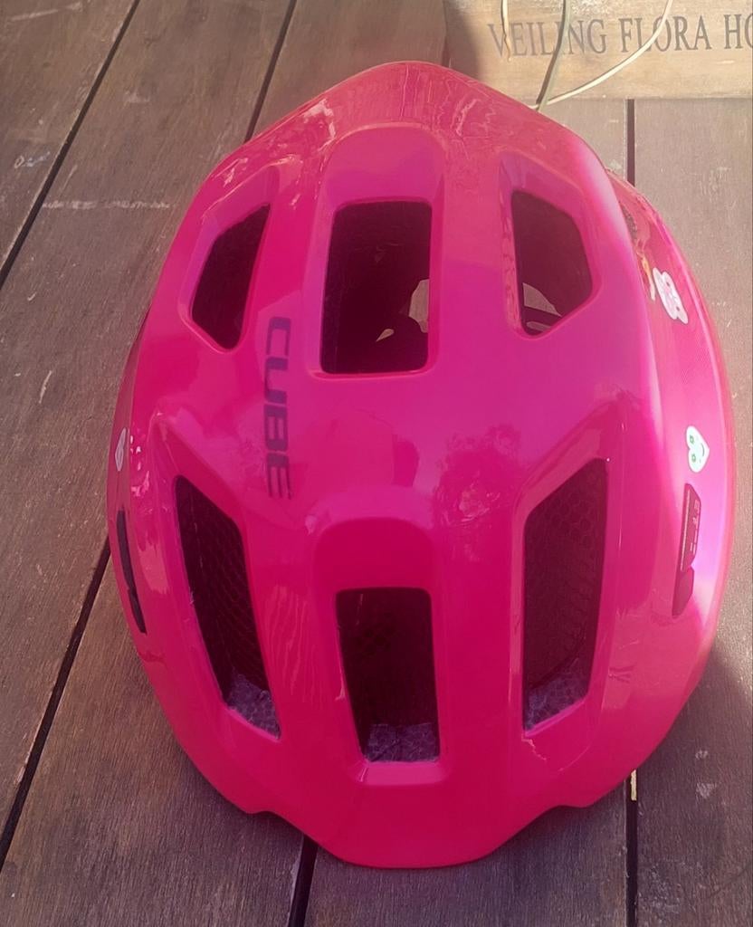 Roze fietshelm Cube, maat XS, Fietsen en Brommers, Fietsaccessoires | Fietshelmen, Ophalen, XS