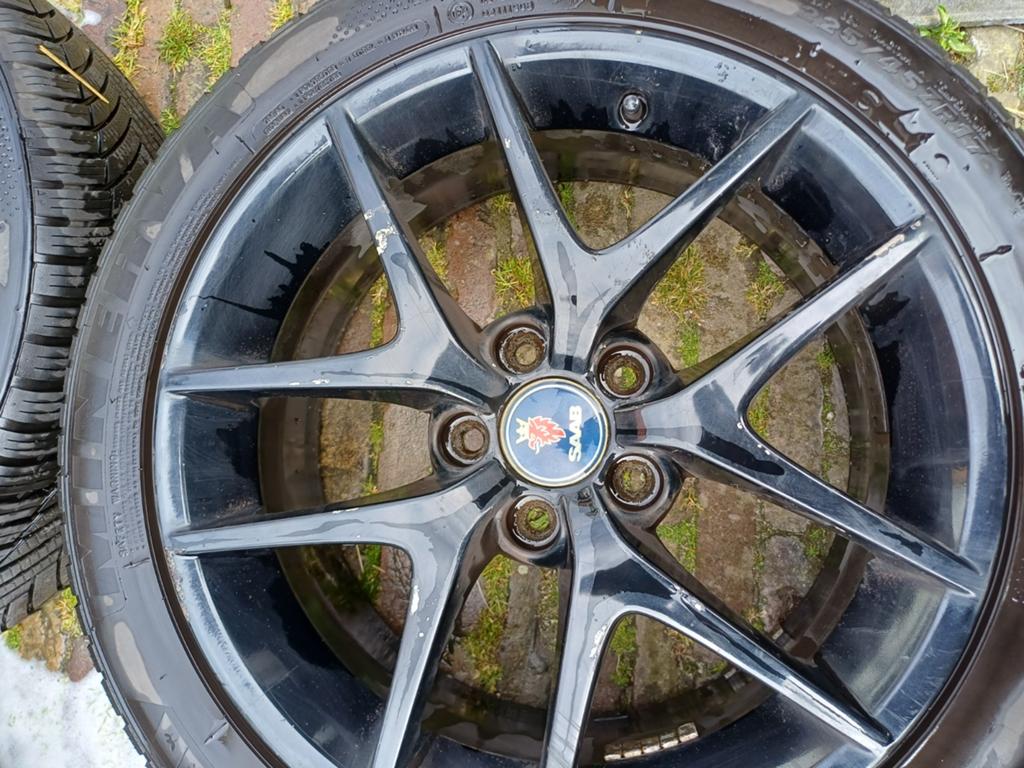 Saab Alu 50  17 inch velgen   5x110 stc, Ophalen, Gebruikt