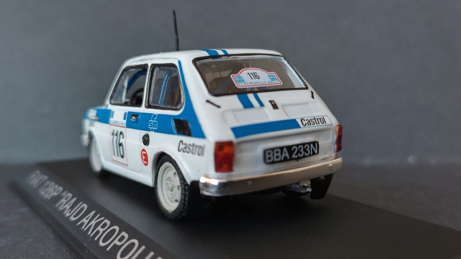 Fiat 126 P Rally Akropolis 1984 1:43 Maluch Collection Pol, Overige merken, Auto, Verzenden, .