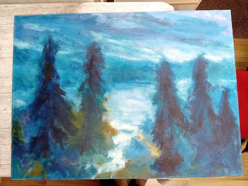 Schilderij, Huis en Inrichting, Woonaccessoires | Schilderijen, Tekeningen en Foto's, Ophalen, Zo goed als nieuw, Schilderij