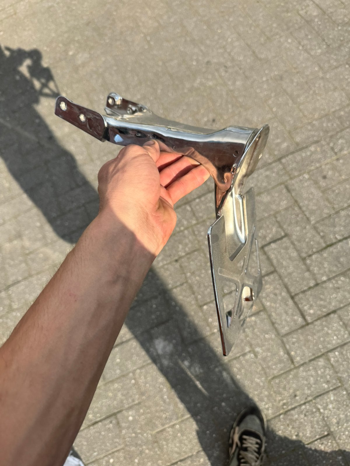 Verchroomde achterlichtbeugel ss50 k0, Ophalen of Verzenden, Zo goed als nieuw, Overige merken